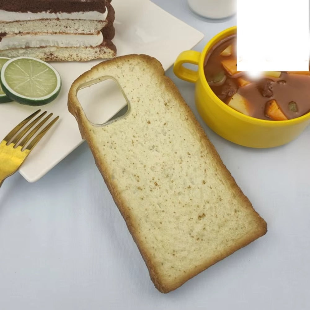 Premium Apple iPhone Case, MagSafe Compatible, Camera Lens and Screen Protection, Ultra Thin, Shockproof, Magnetic, Full All Around Protection, 3D Toast Bread Soft Cover