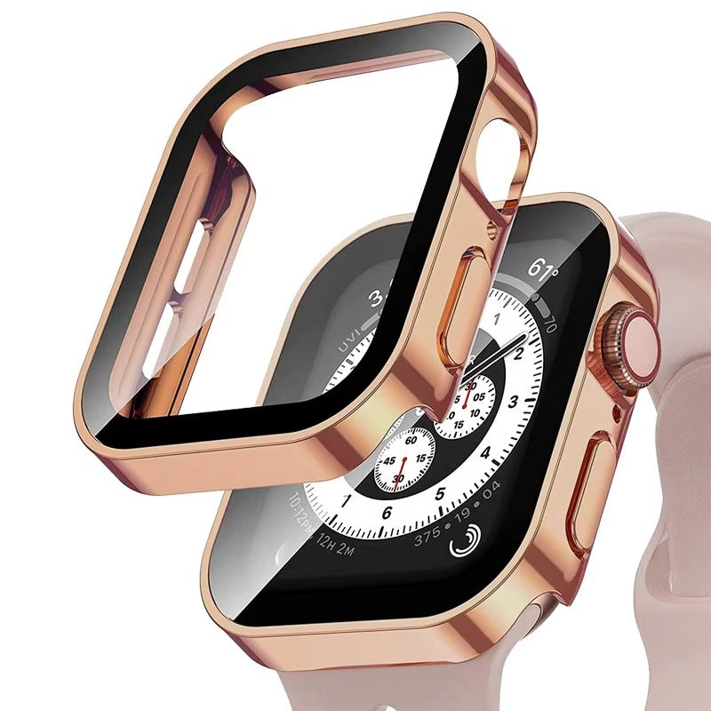 High Quality Tempered Glass Case for Apple Watch – Full Coverage Display Protector Film for 40mm to 45mm Smartwatches