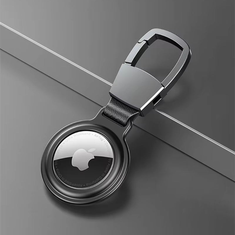 Premium Metal AirTag Case with Keychain – Magnetic Shockproof Anti-Scratch Protective Shell Cover, Durable Lightweight Aluminum Alloy Holder for Tracker