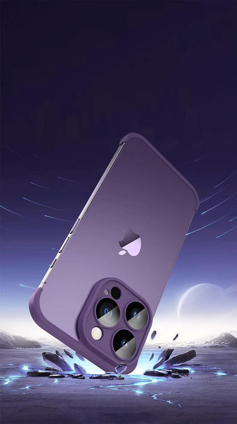 Premium Apple iPhone Case, MagSafe Compatible, Camera Lens & Screen Protection, Ultra Thin, Shockproof, Magnetic Full All Around Cover – Frameless TPU Silicone Bumper Case with Built-In Glass Lens Protector