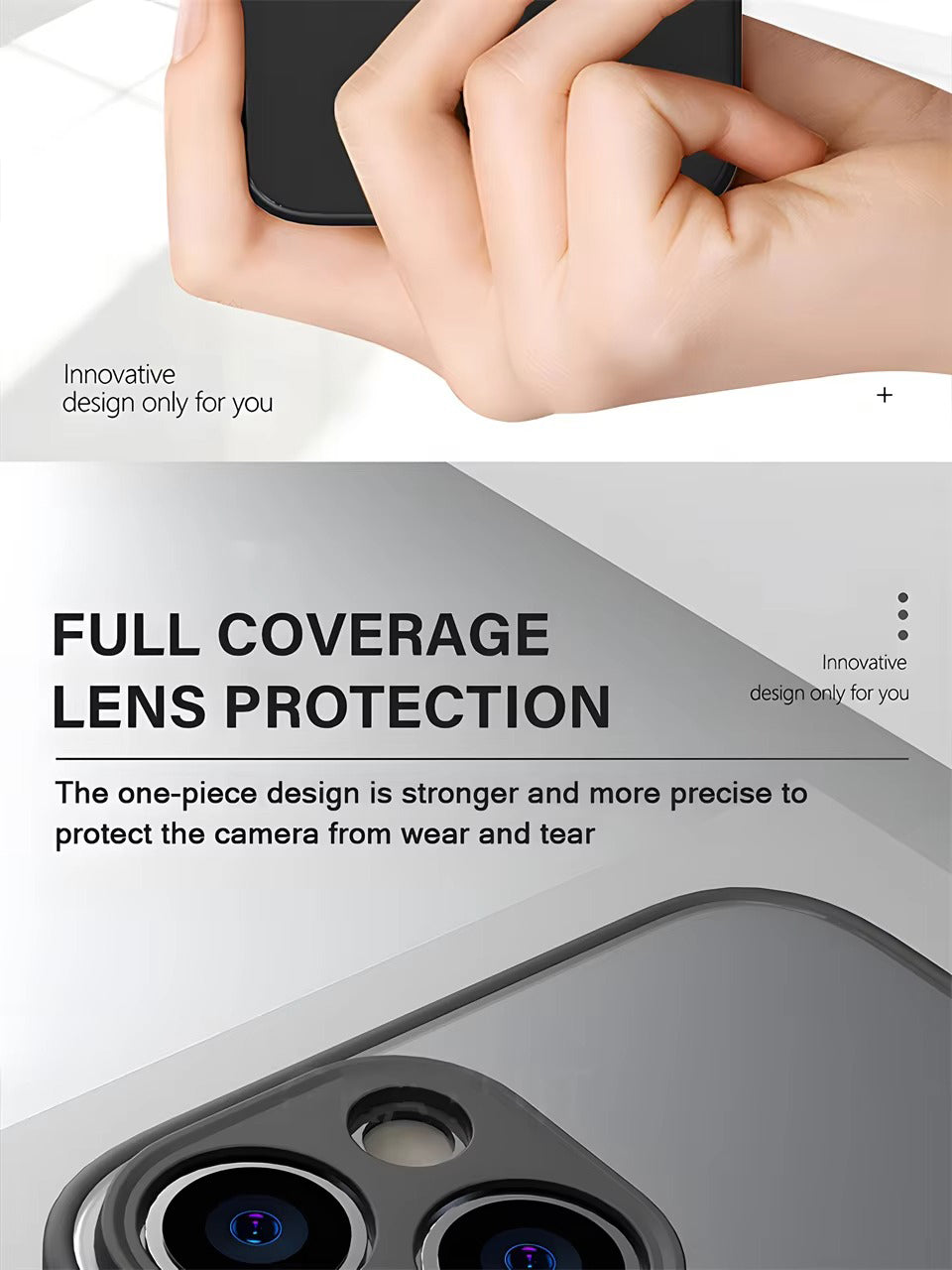 Luxury Apple iPhone Case Camera Lens & Screen Protection, Ultra Thin Shockproof Magnetic Full All Around Protection Cover