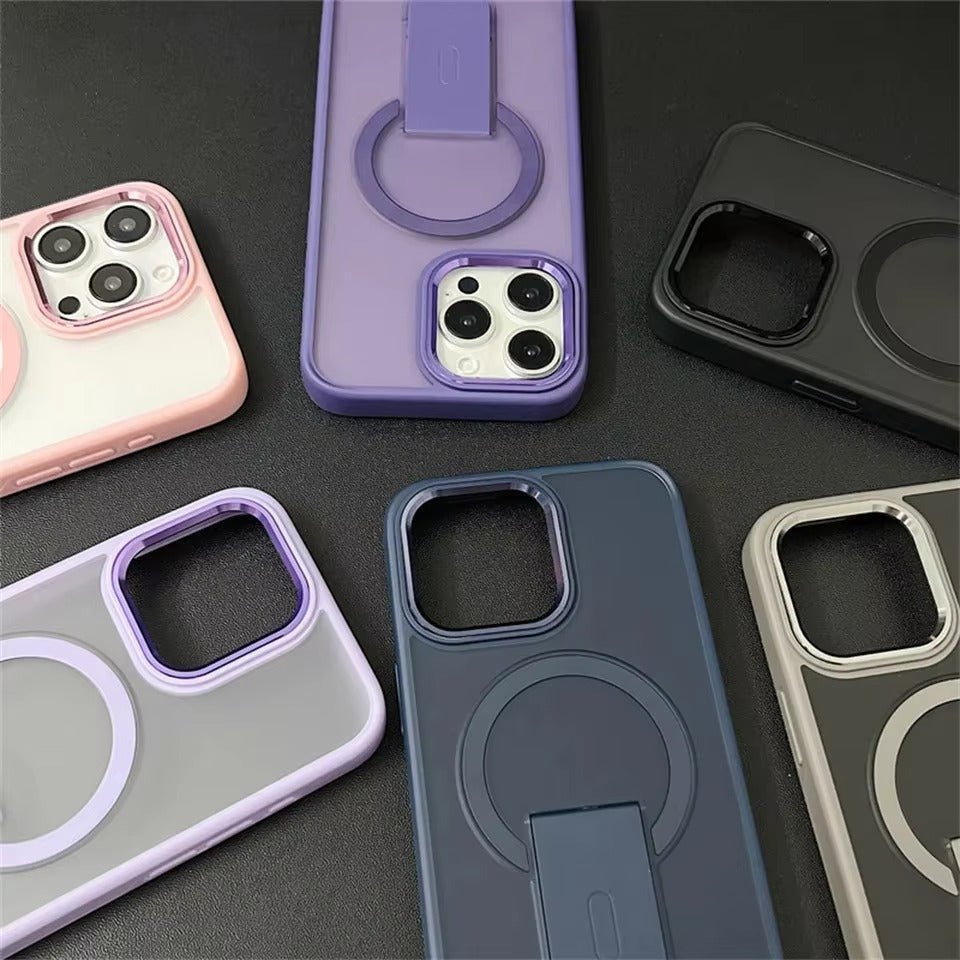 Luxury Apple iPhone Case Camera Lens & Screen Protection, Ultra Thin Shockproof Magnetic Full All Around Protection Cover