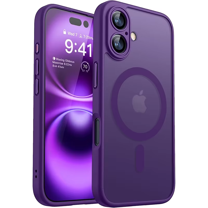 Luxury Apple iPhone Case Camera Lens & Screen Protection, Ultra Thin Shockproof Magnetic Full All Around Protection Cover
