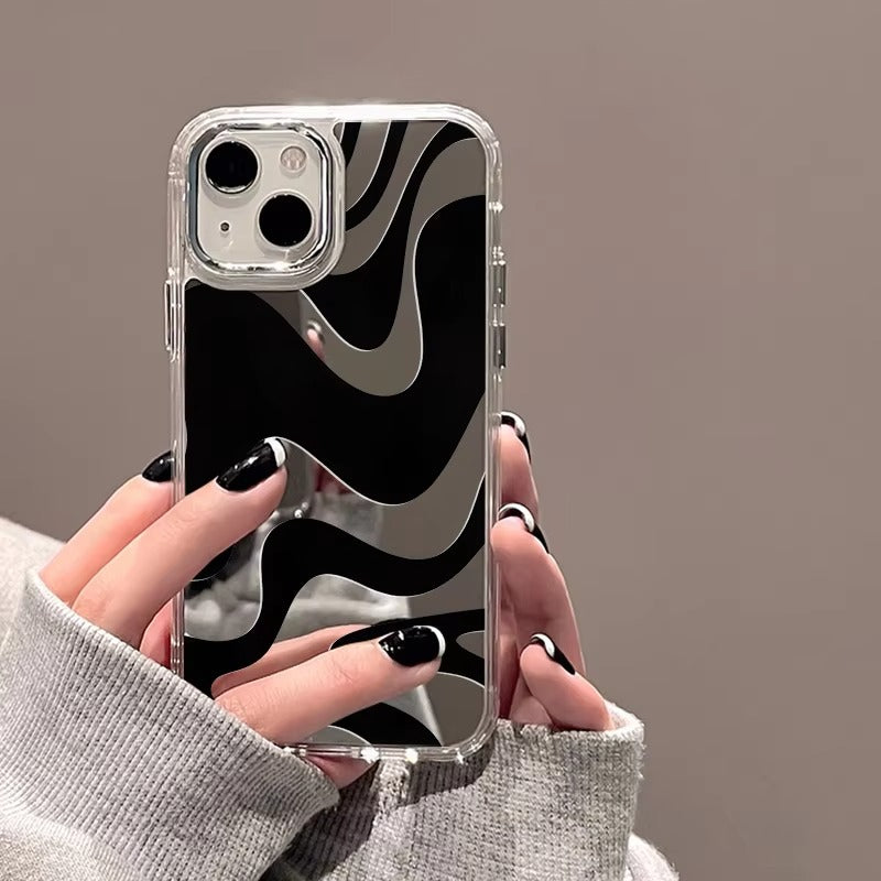 Premium Apple iPhone Case, MagSafe Compatible, Camera Lens and Screen Protection, Ultra Thin, Shockproof, Magnetic, Full All Around Protection, Plating Mirror Soft Cover