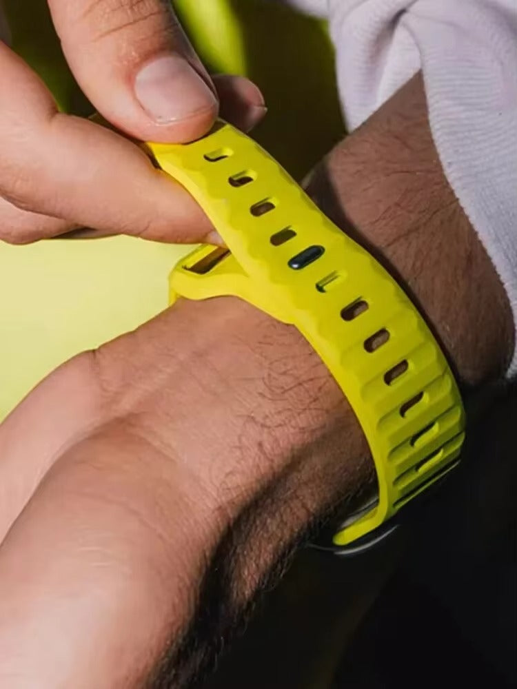 Premium Silicone Sport Watch Band – Soft, Waterproof, Adjustable Strap Compatible with 38mm to 49mm Smartwatches, Breathable & Lightweight Design