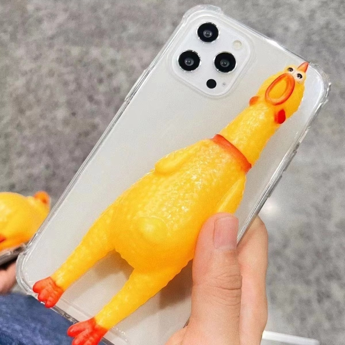 Premium Apple iPhone Case, MagSafe Compatible, Camera Lens and Screen Protection, Ultra Thin, Shockproof, Magnetic, Full All Around Protection, 3D Scream Chicken Cover