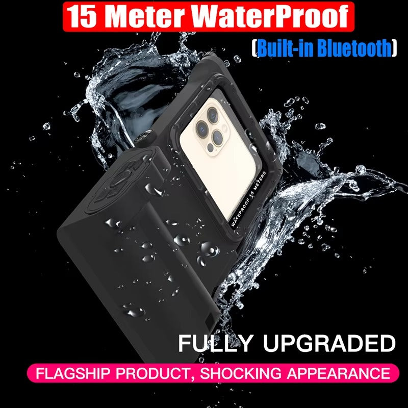 Robust Apple iPhone Case MagSafe Compatible, Camera Lens & Screen Protection, Cover with IP68 Waterproof Stand Design