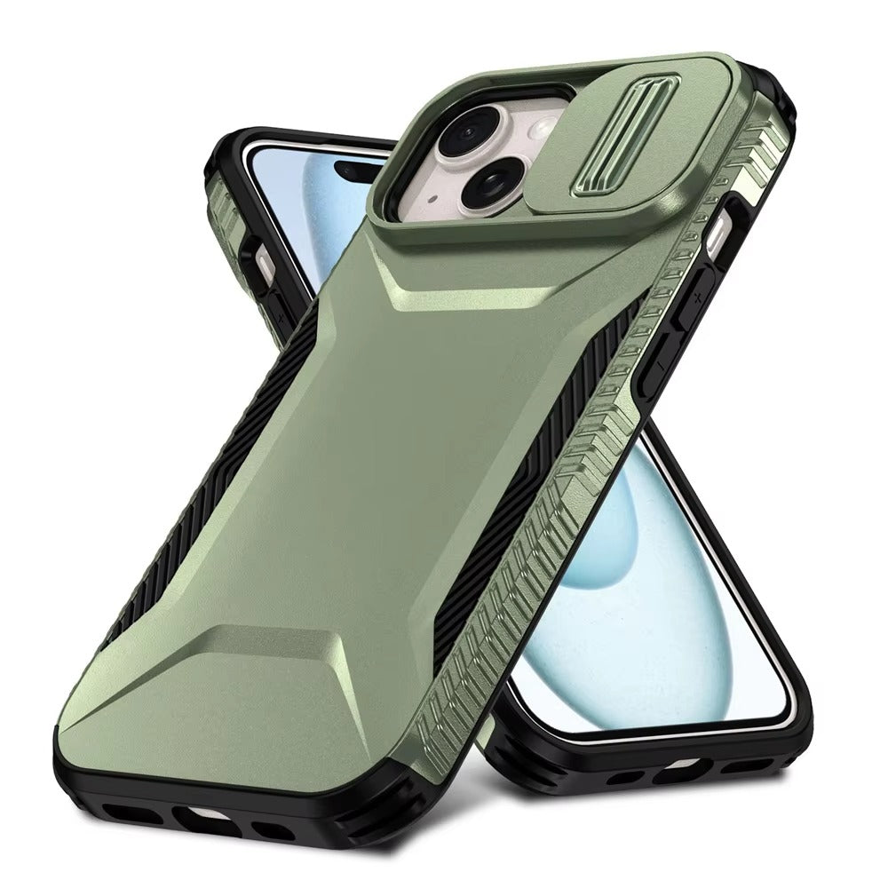 Robust Apple iPhone Case MagSafe Compatible, Camera Lens & Screen Protection, Cover with Slide Lens Armor Shell