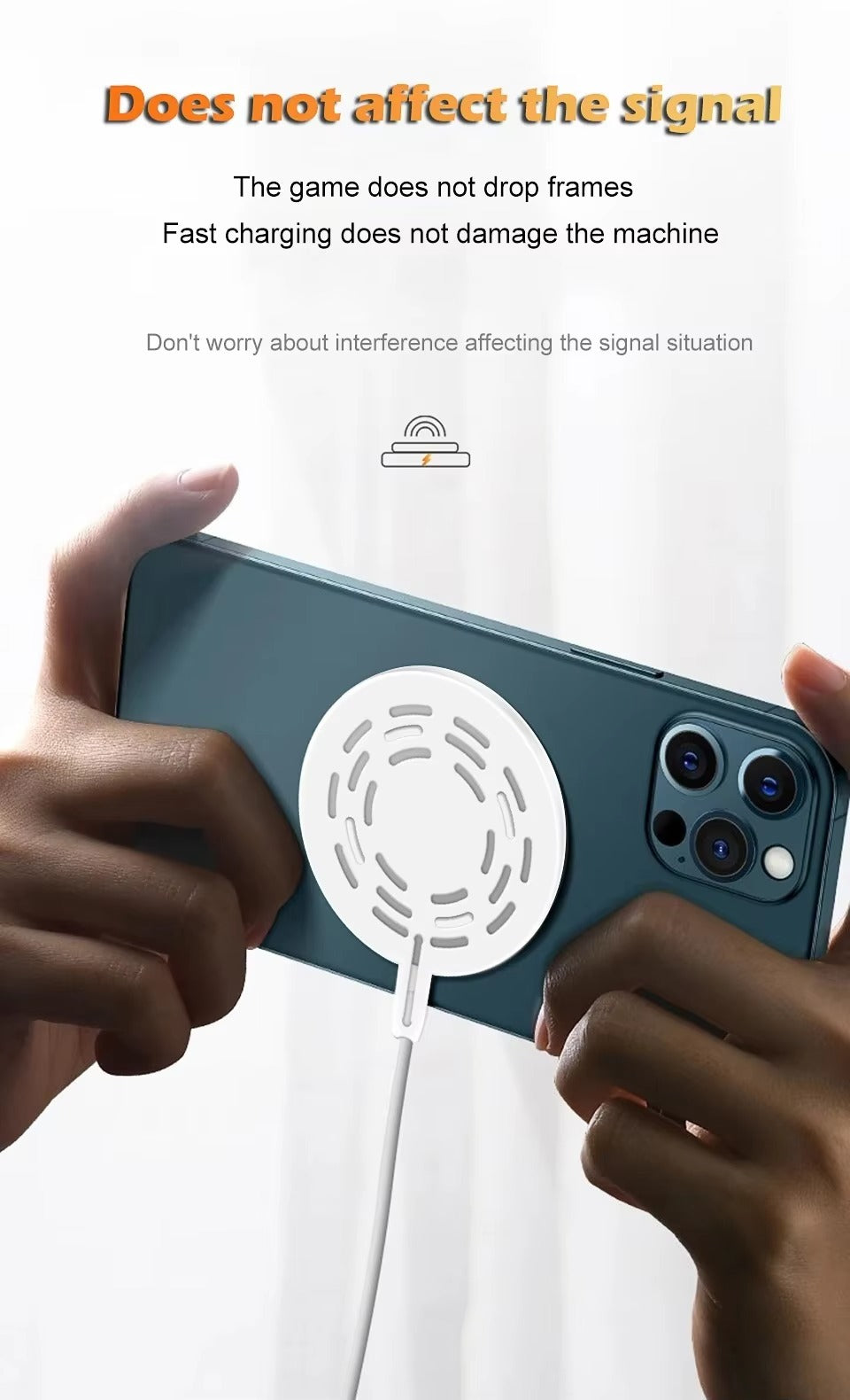 High-Speed 30W Magnetic Wireless Charger – MagSafe Fast Charging Pad with Type-C Cable for iPhone, Strong Adsorption, Case-Friendly, Signal Safe