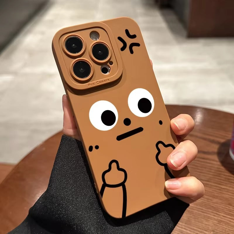 Premium Apple iPhone Case, MagSafe Compatible, Camera Lens and Screen Protection, Ultra Thin, Shockproof, Magnetic, Full All Around Protection, Cartoon Finger Soft Cover