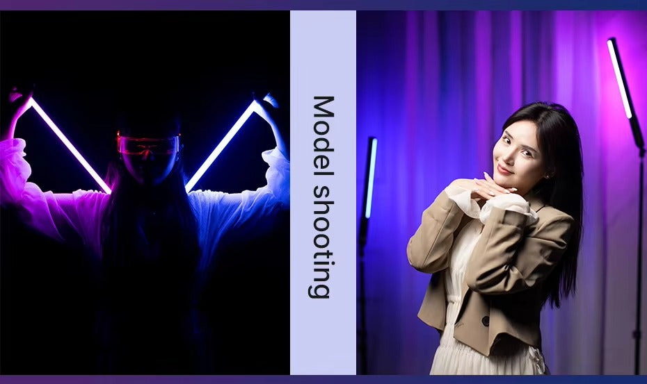 High Quality, Handheld RGB Light Wand – 19.7" LED Stick with Adjustable 2500K–9000K Color, CRI 95+, Apple iPhone and Cameras