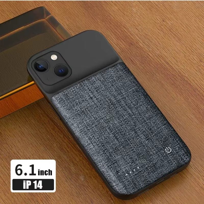 Premium Apple iPhone Case MagSafe Compatible, Camera Lens & Screen Protection, Ultra Thin Shockproof Magnetic Full All Around Protection Cover with 10000mAh Oxford Battery