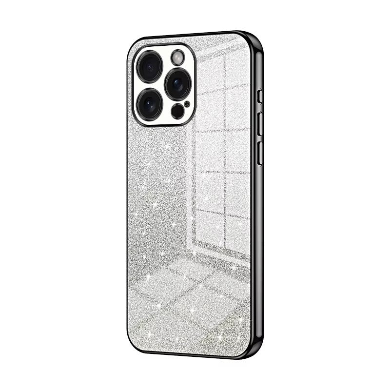 Luxury Apple iPhone Case, MagSafe Compatible, Camera Lens & Screen Protection, Ultra Thin, Shockproof, Magnetic Full All Around Cover – Electroplated Glitter Soft TPU Case with Shockproof Back Protection