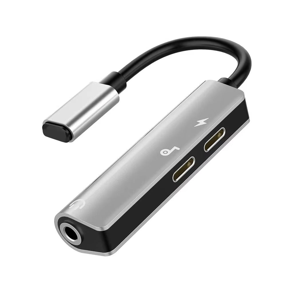 High Quality 3-in-1 Lightning to 3.5mm Audio Adapter for iPhone – AUX Jack, Charger Splitter, HiFi Sound, Fast Charging, Headphone Converter for iOS Devices