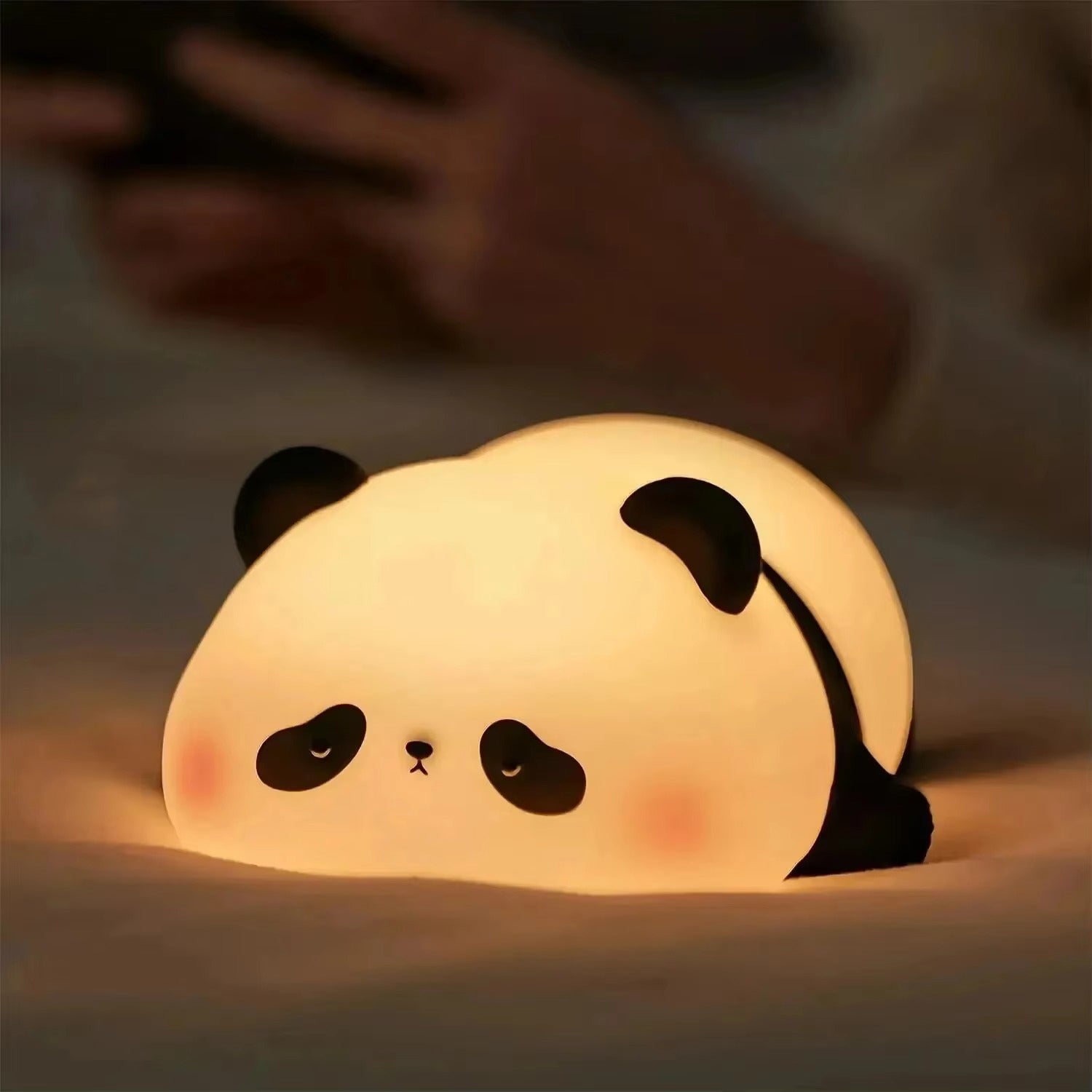 Premium Cute Animal LED Night Light – Touch Sensor, USB Rechargeable Silicone Lamp, 3 Brightness Levels, 30-Min Timer, Bedside Kids Room Decor, Portable & Soft Glow