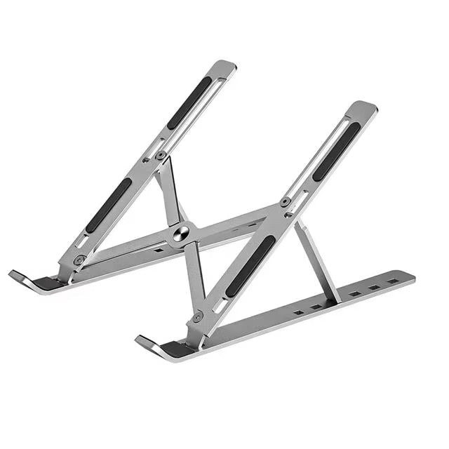 Premium Foldable Aluminum Laptop Stand – Portable Notebook Holder for MacBook Air, Pro, and PC, Adjustable Computer Support Bracket for Desk or Travel