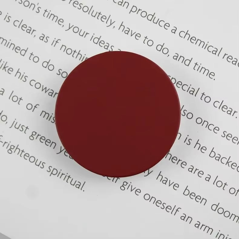 High Quality Foldable Finger Ring Phone Holder – 1/2/4Pcs Round Solid Color Grip Tok Stand, Anti-Slip Expandable Socket Mount for Smartphones & Tablets