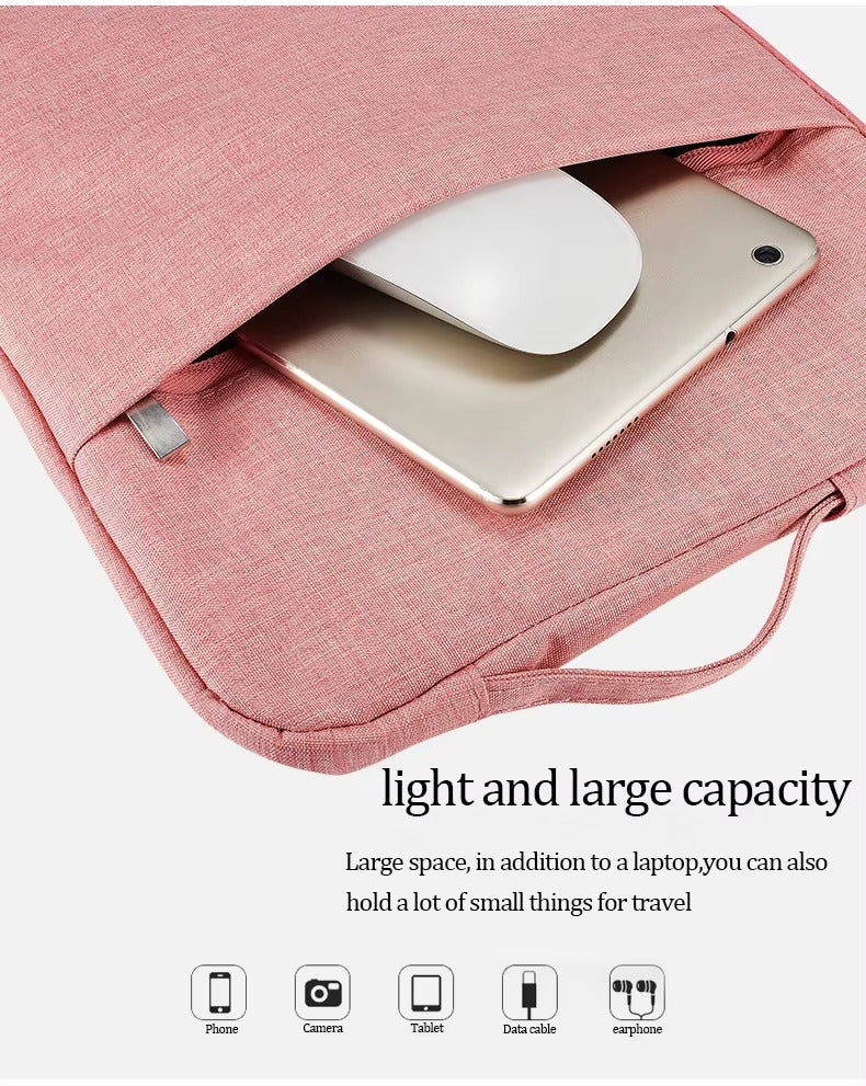 High-Quality Denim Laptop Sleeve for MacBook Air M1, M2, 12, 13.3, 14, 15 – Inner Protective Bag for MacBook Pro