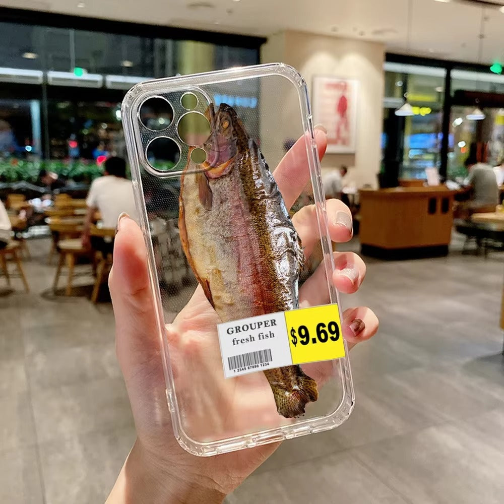 Premium Apple iPhone Case, MagSafe Compatible, Camera Lens and Screen Protection, Ultra Thin, Shockproof, Magnetic, Full All Around Protection, Funny Food Cartoon Cover