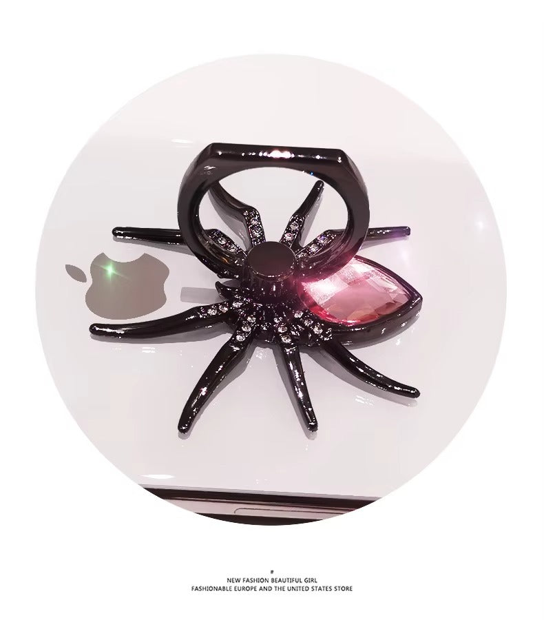 Luxury, Diamond Shiny Gems, Metal Phone Ring Holder – Rotatable, 360° Grip Stand Mount for Apple iPhone