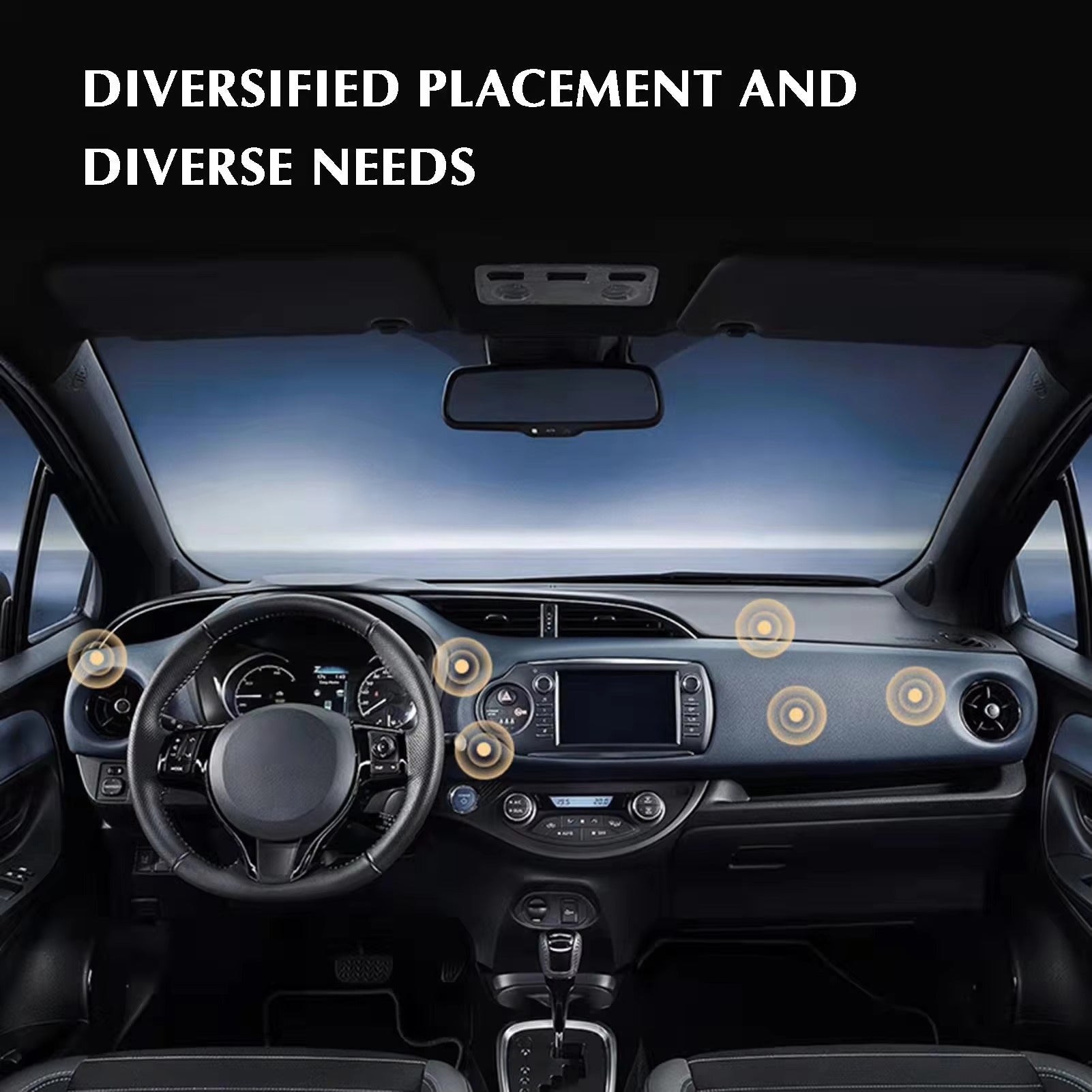 Premium, Magnetic Car Phone Holder – Strong Magnet Mount, Dashboard or Vent Stand, GPS Support for Apple iPhone