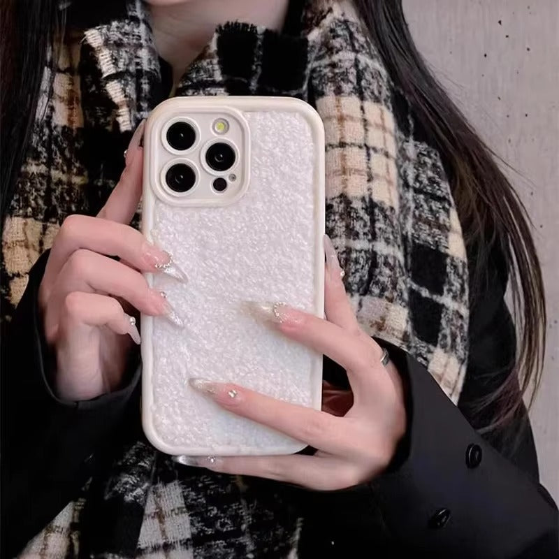 Luxury Apple iPhone Case, MagSafe Compatible, Camera Lens & Screen Protection, Ultra Thin, Shockproof, Magnetic Full All Around Cover – Plush Liquid Silicone Winter Case with Fine Camera Hole & Soft Back Protection