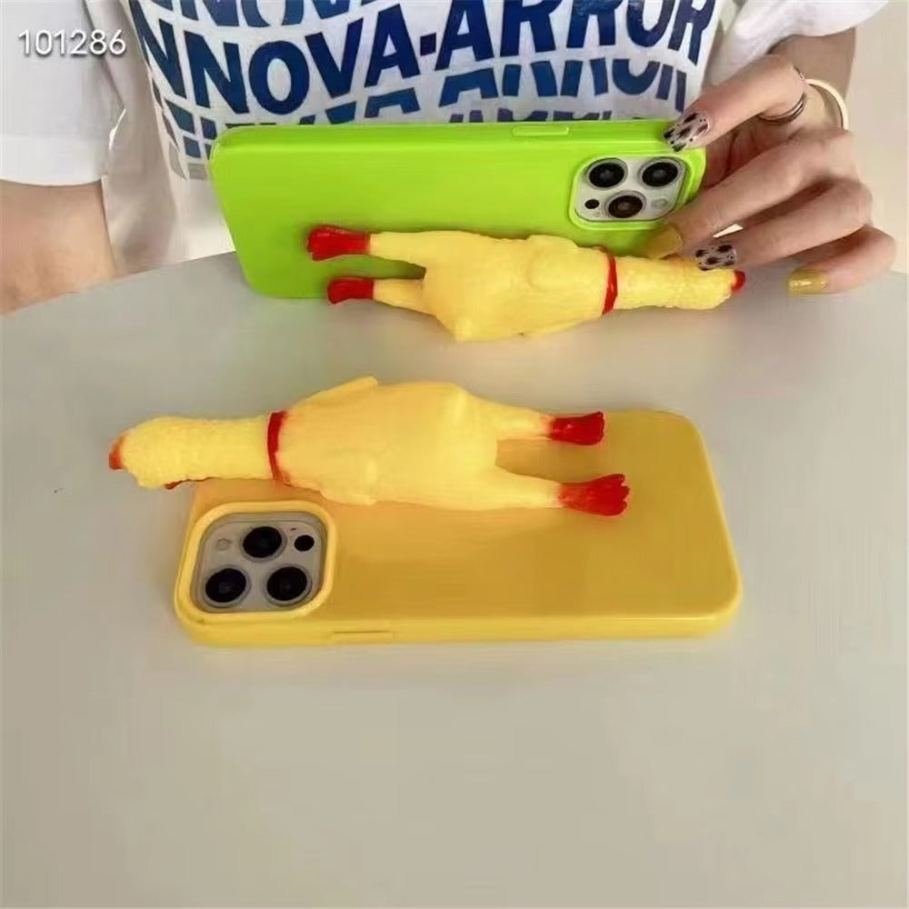 Premium Apple iPhone Case, MagSafe Compatible, Camera Lens and Screen Protection, Ultra Thin, Shockproof, Magnetic, Full All Around Protection, 3D Scream Chicken Cover