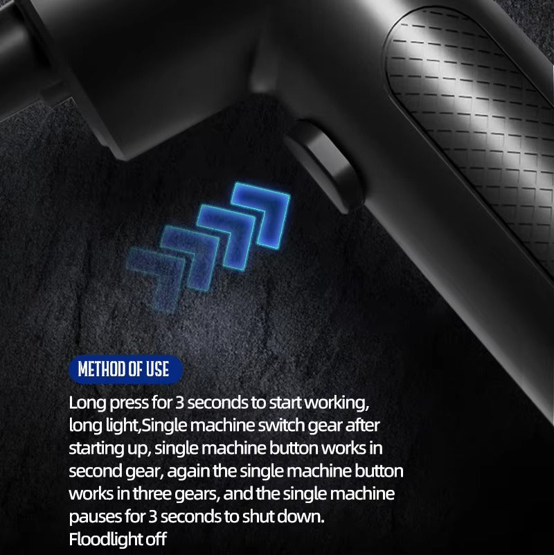 Powerful, Cordless, Compressed Air Duster for Computer, Air Blower with LED Light, for PC, Keyboard, Crumbs, Laptop, Car, Cleaning, Reusable, Portable