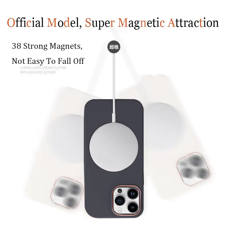 Premium Apple iPhone Case Camera Lens & Screen Protection, Ultra Thin Shockproof Magnetic Full All Around Protection Cover