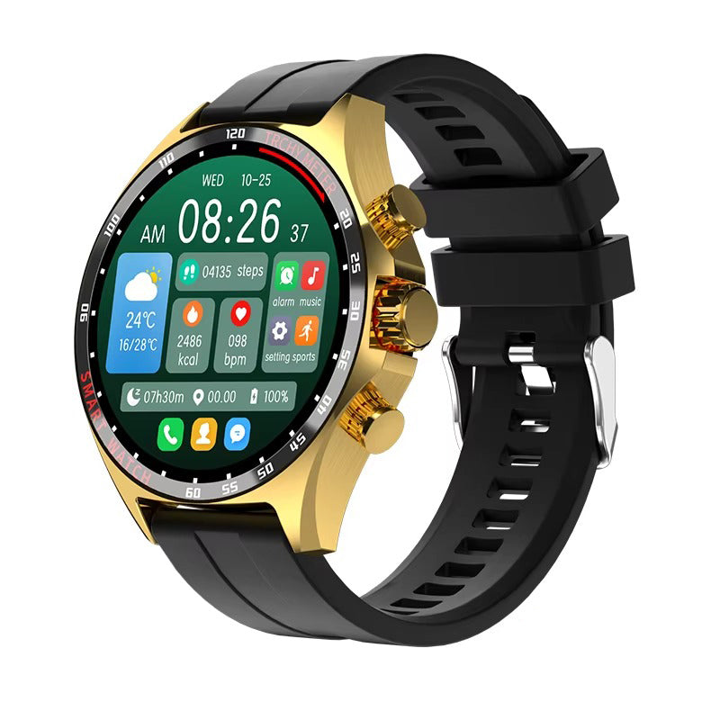 Robust Outdoor Smartwatch for iPhone – NFC Access Control, GPS Positioning, Compass, 400mAh Battery, IP68 Waterproof