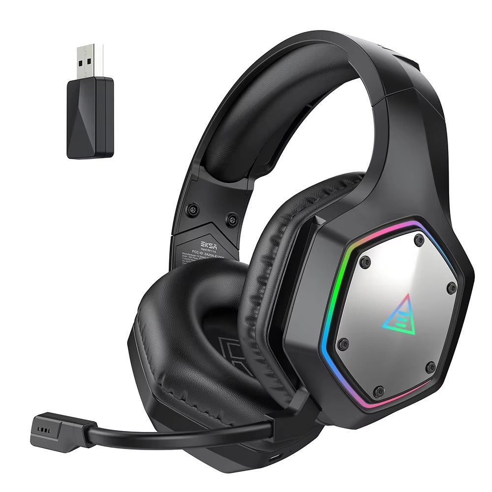 Premium 2.4GHz Wireless Gaming Headset for Mac & iPhone – Low Latency 7.1 Surround Sound Headphones with ENC Microphone