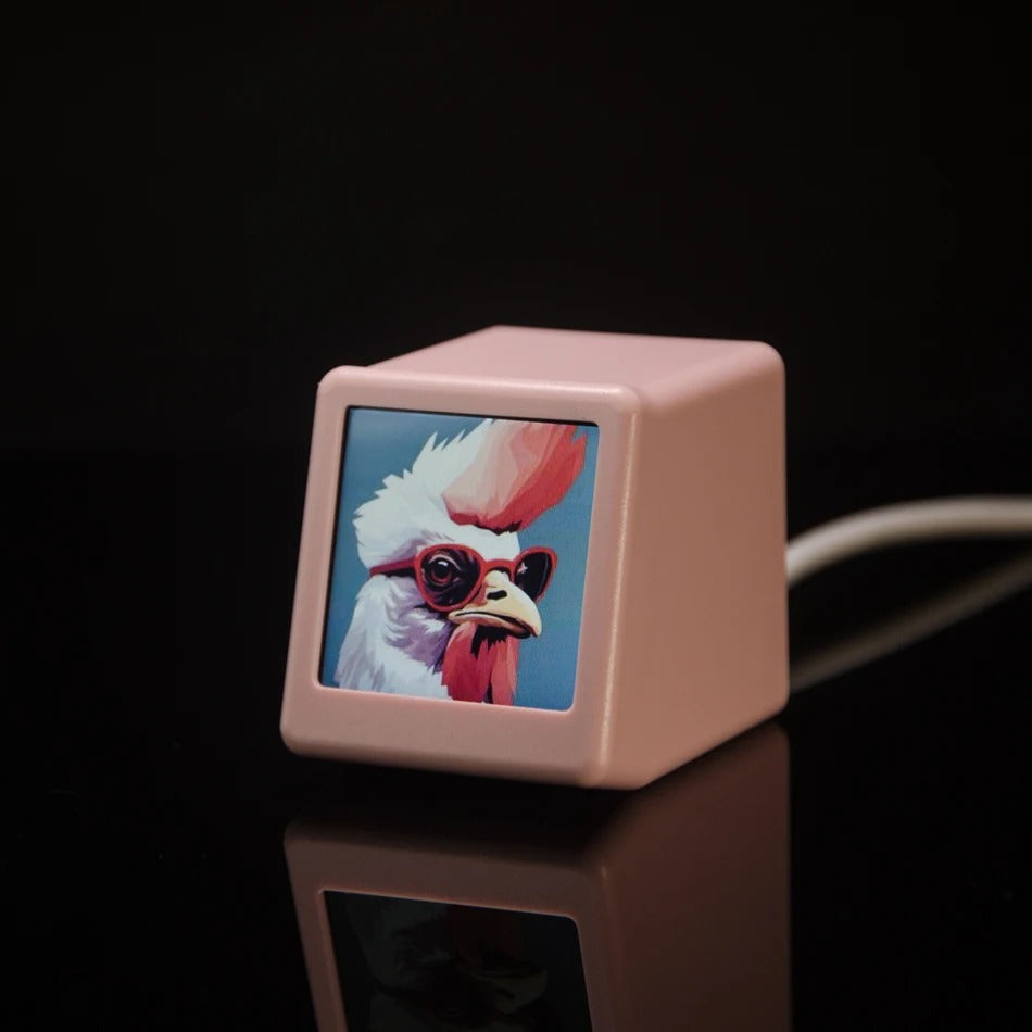 Premium Creative Smart WiFi Desktop Clock for iPhone –Mini Weather Display with Cute Animations, Electronic Photo Frame