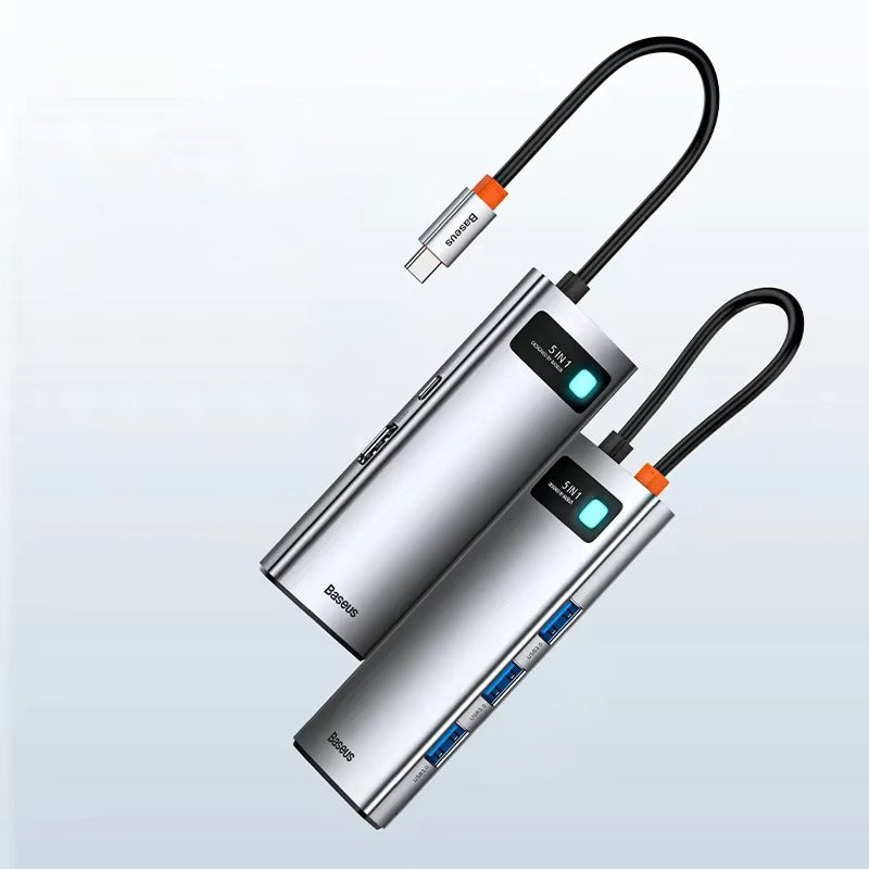 High Quality USB-C Hub Adapter – Type-C to HDMI, USB 3.1, 10Gbps, RJ45 Ethernet, Laptop, Tablet, USB-C Devices