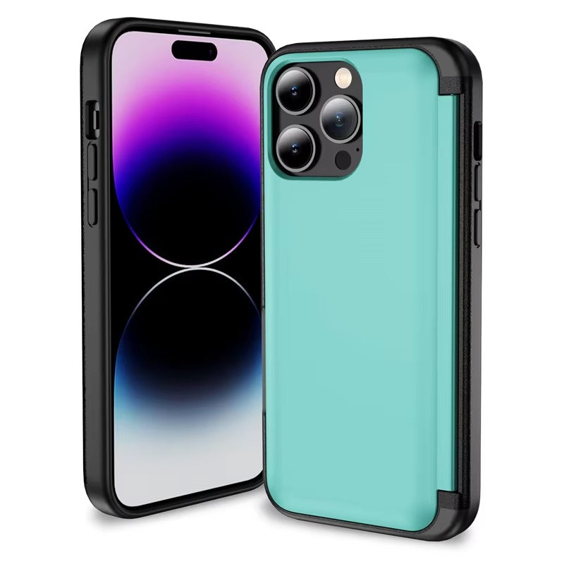 Robust Apple iPhone Case, MagSafe Compatible, Camera Lens and Screen Protection, Ultra Thin, Shockproof, Magnetic, Full All Around Protection, Flip Card Bracket Cover