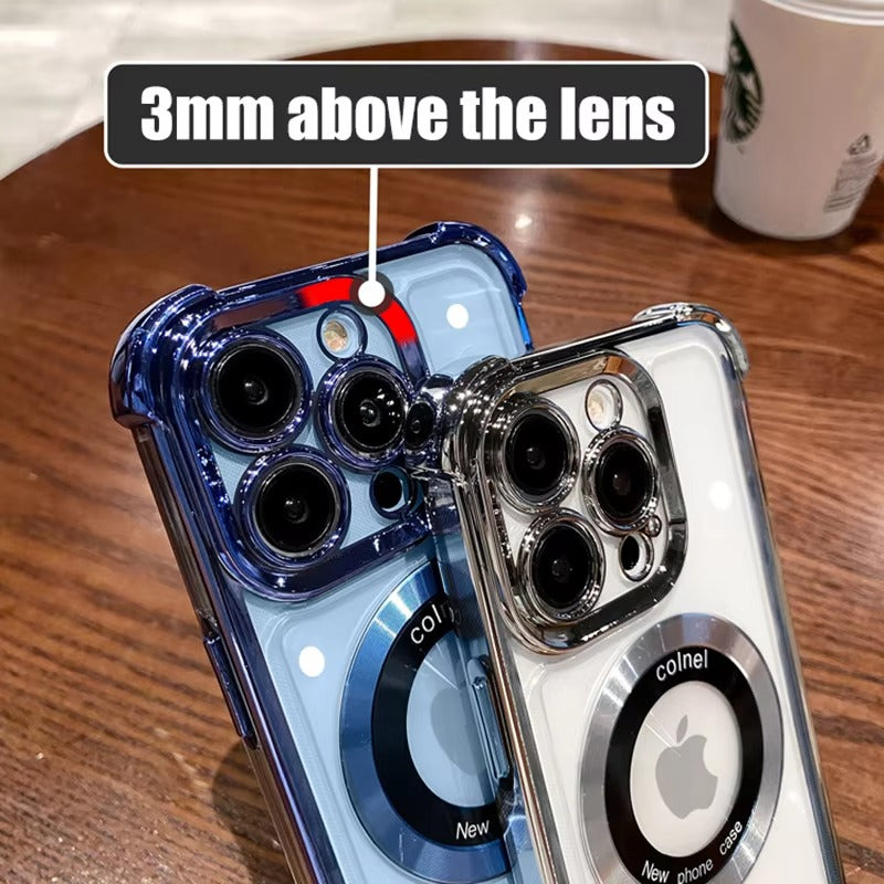 Premium Apple iPhone Case Camera Lens & Screen Protection, Ultra Thin Shockproof Magnetic Full All Around Protection Cover
