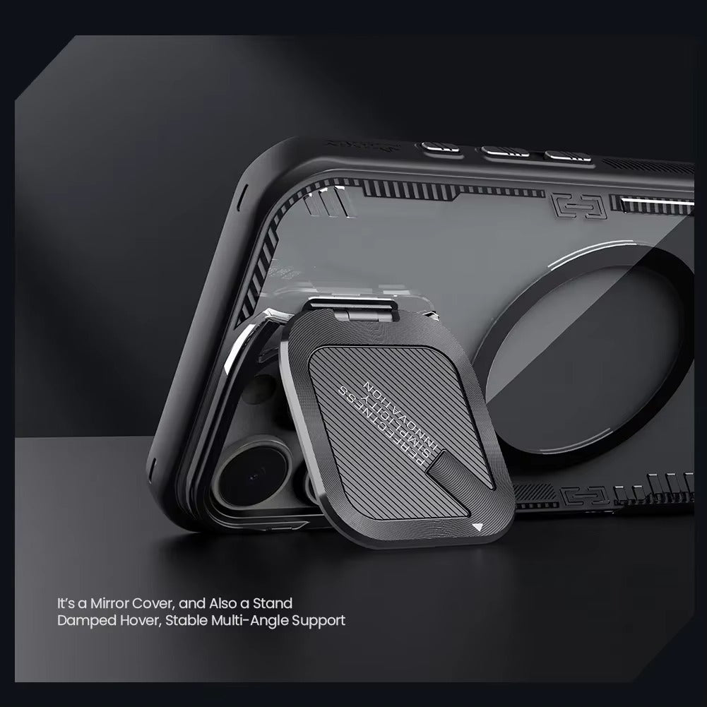 High Quality Apple iPhone Case Ultra Thin Shockproof Magnetic Full All Around Protection Cover with Transparent Holder Design