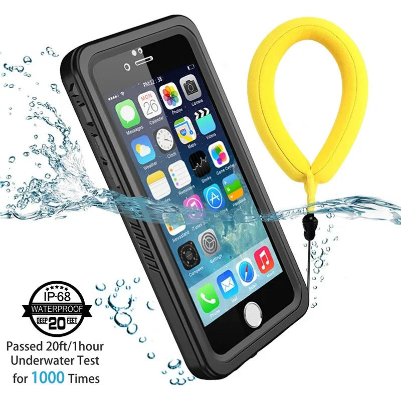 Premium Waterproof Apple iPhone Case, MagSafe Compatible, Ultra Thin Magnetic Shockproof Full Protection Cover with IP68 Seal for Diving, Swimming, and Underwater Use