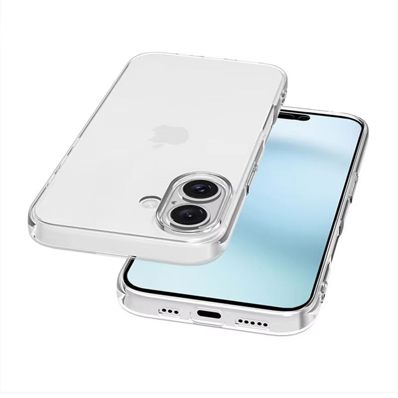 Premium Apple iPhone Case, MagSafe Compatible, Camera Lens & Screen Protection, Ultra Thin, Shockproof, Magnetic Full All Around Cover – Ultra Thin Transparent TPU Silicone Case with Crystal Clear Soft Back Design