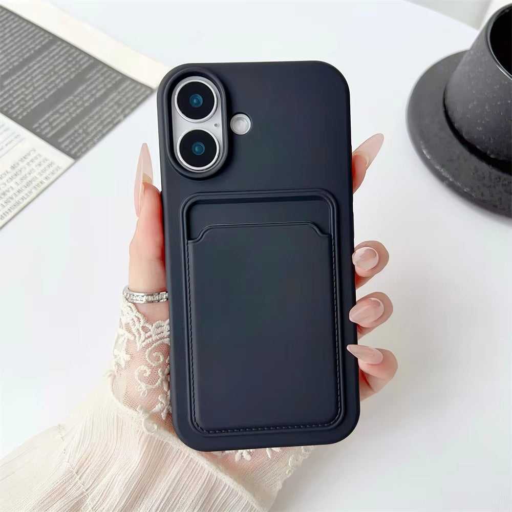 Premium Apple iPhone Case, MagSafe Compatible, Camera Lens and Screen Protection, Ultra Thin, Shockproof, Magnetic, Full All Around Protection, Frosted Card Pocket Cover
