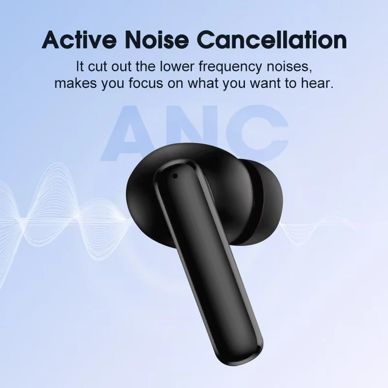 High-Quality ANC Bluetooth 5.3 Earbuds for iPhone – Headphones with 4 Mics, ENC Noise Reduction, Calling for Music & Work