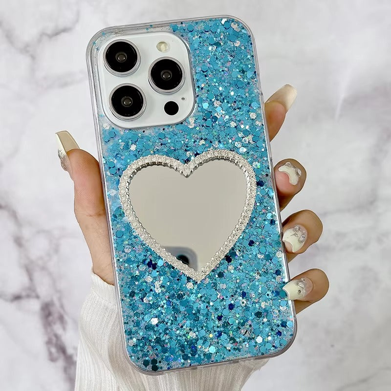 Luxury Apple iPhone Case, MagSafe Compatible, Camera Lens and Screen Protection, Ultra Thin, Shockproof, Magnetic, Full All Around Protection, Glitter Mirror Soft Cover