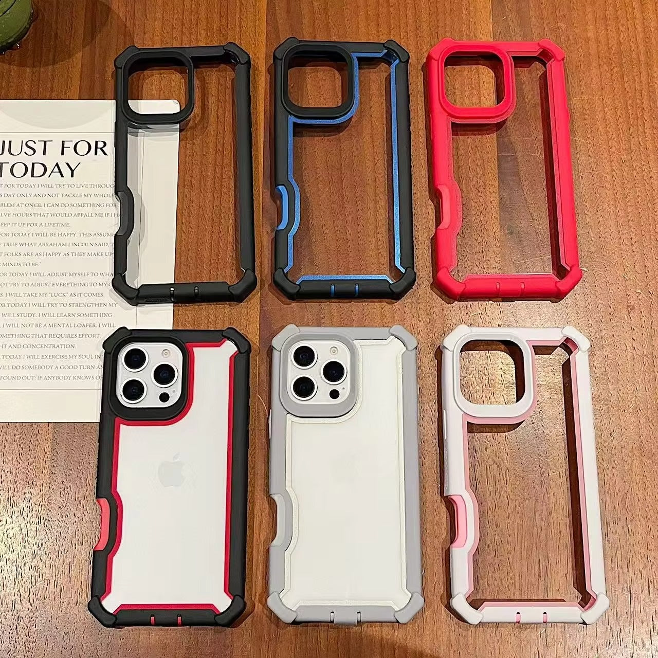 Robust Apple iPhone Case, MagSafe Compatible, Camera Lens & Screen Protection, Ultra Thin, Shockproof, Magnetic Full All Around Cover – Rugged Hybrid TPU Case with Transparent Silicone Back & Hard PC Bumper Frame