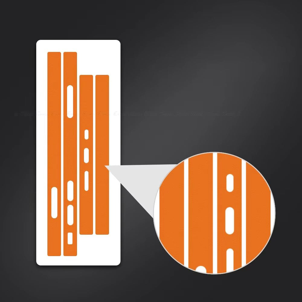 Premium Carbon Fiber Frame Protector – Transparent, Matte Edge Sticker with Hydrogel Film for iPhone Plus