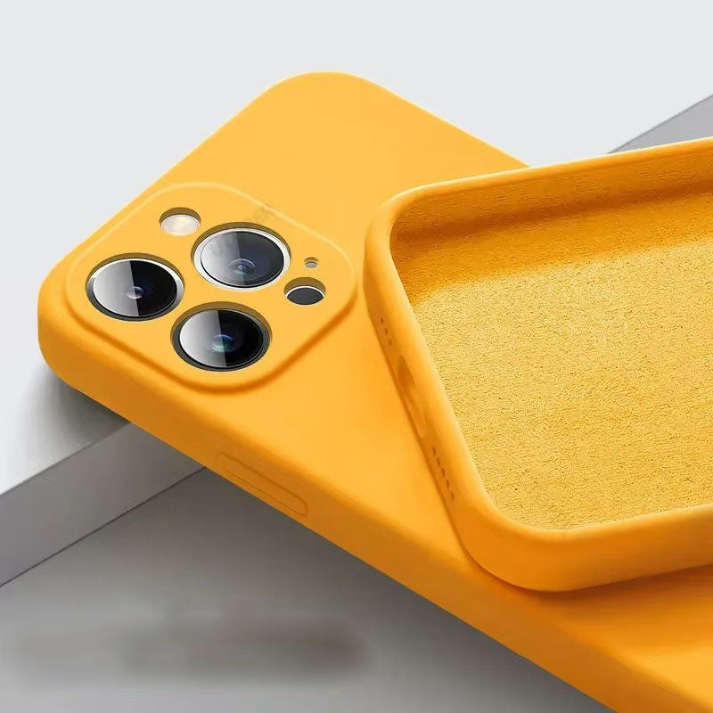 High Quality Apple iPhone Case, MagSafe Compatible, Camera Lens & Screen Protection, Ultra Thin, Shockproof, Magnetic Full All Around Cover – Soft Silicone Solid Color Case with Antiskid Grip & Protective Finish