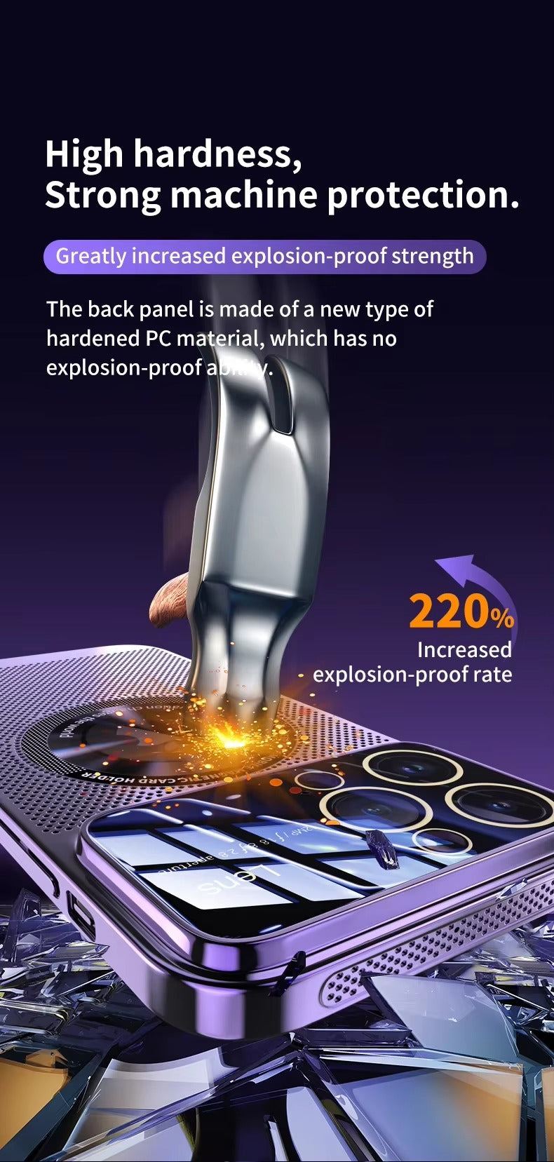 High Quality Apple iPhone Case Camera Lens Screen Protection, Ultra Thin Shockproof Magnetic Full All Around Protection Cover