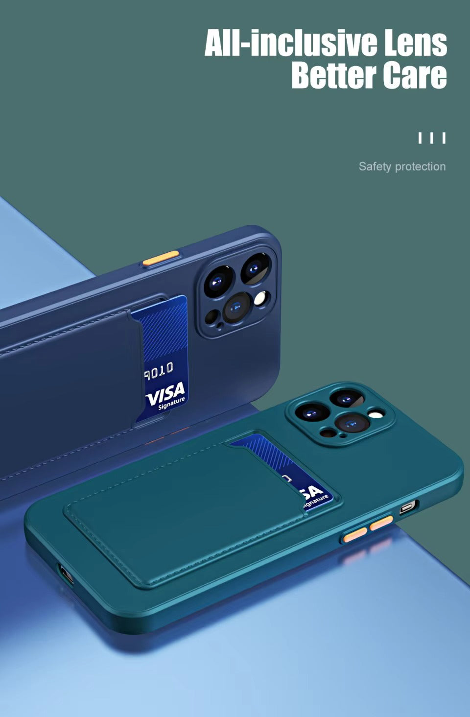 Luxury Apple iPhone Case, MagSafe Compatible, Camera Lens and Screen Protection, Ultra Thin, Shockproof, Magnetic, Full All Around Protection, Silicone Wallet Card Cover