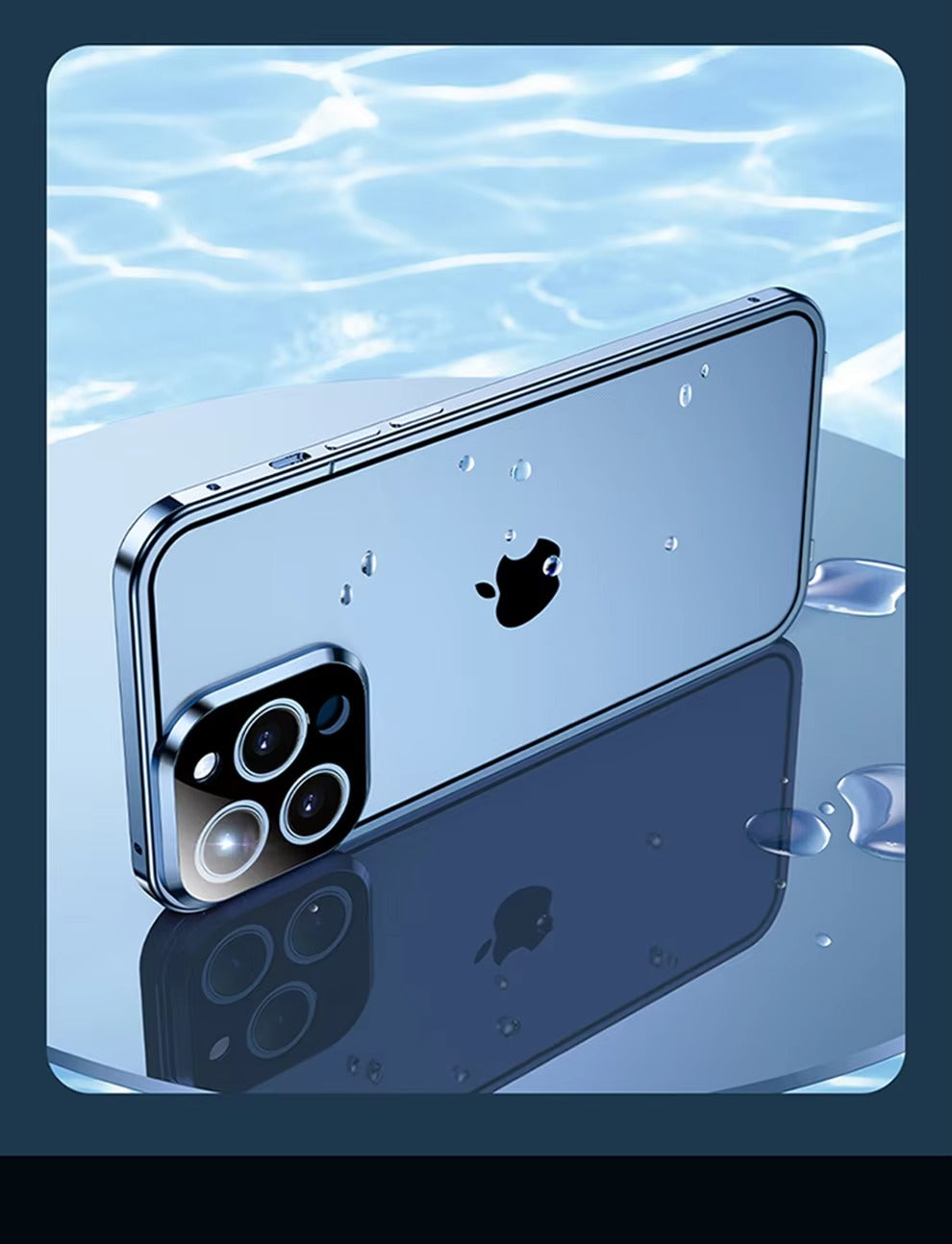 Luxury Apple iPhone Case Compatible, Camera Lens & Screen Protection, Ultra Thin Magnetic Full All Around Protection Cover