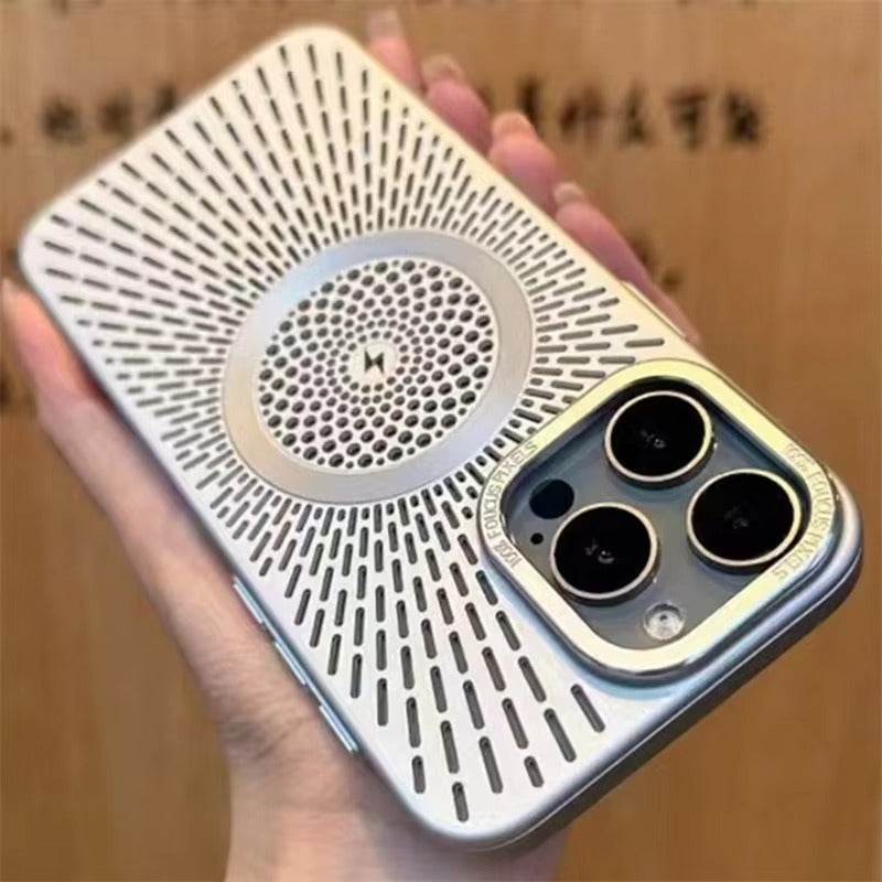 Premium Apple iPhone Case, MagSafe Compatible, Camera Lens & Screen Protection, Ultra Thin, Shockproof, Magnetic Full All Around Cover – Slim PC Case with Heat Dissipation, Wireless Charging & Titanium Lens Cover