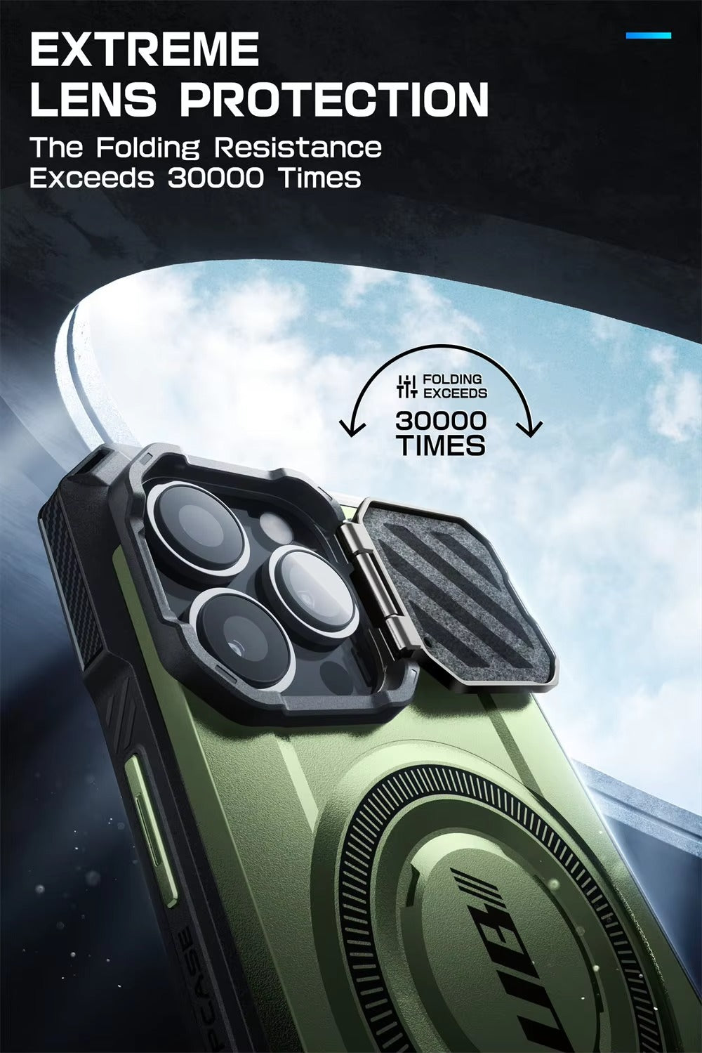 Robust Apple iPhone Case, MagSafe Compatible, Ultra Thin Magnetic Shockproof Cover with Camera Lens Shield, Kickstand Frame