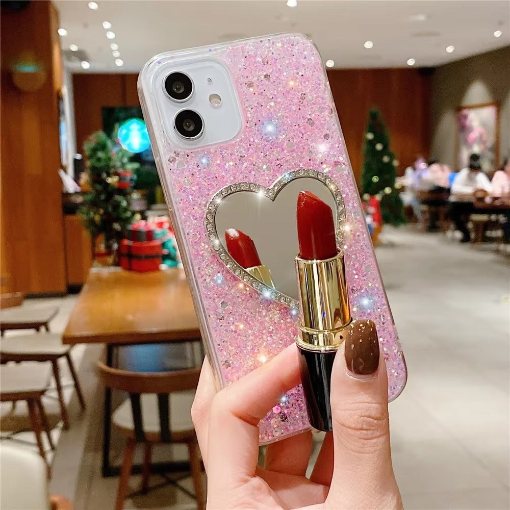 Luxury Apple iPhone Case, MagSafe Compatible, Camera Lens and Screen Protection, Ultra Thin, Shockproof, Magnetic, Full All Around Protection, Glitter Mirror Soft Cover